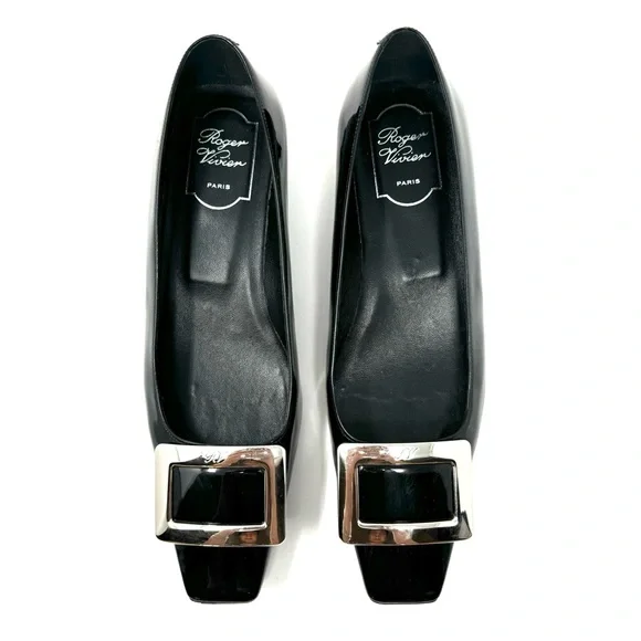 ROGER VIVIER Belle Vivier black patent leather, like new, made in Italy, size 39 - Picture 5 of 11